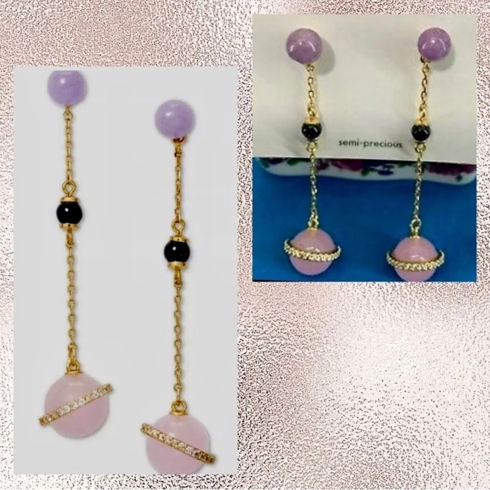 Kate Spade Authentic On the Rocks Linear Drop Earrings